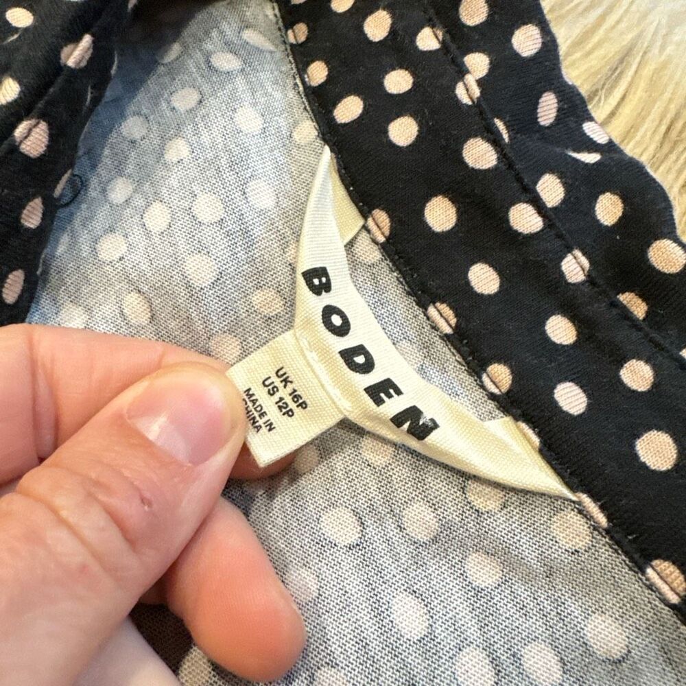 Boden Polkadot dress size 12 petite - Picture 3 of 8